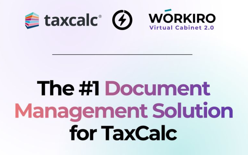 TaxCalc Engager announces integration with Workiro to deliver embedded tax and document workflows for UK Firms